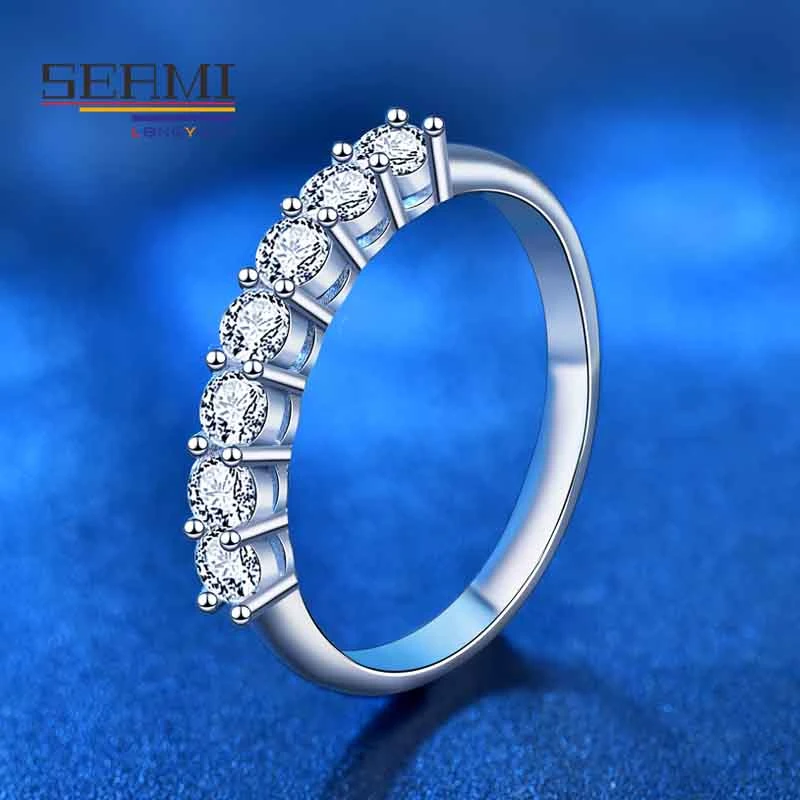 Luxury White Gold Diamond Wedding Engagement Moissanite Rings for Women