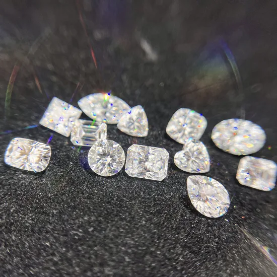 Pietra moissanite bianca sciolta all'ingrosso D colore rotondo Vvs1 con Gra