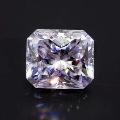 Pietra preziosa sciolta all'ingrosso Radiante Moissanite Diamante Colore definito Pietra Moissanite Prezzo per pezzo