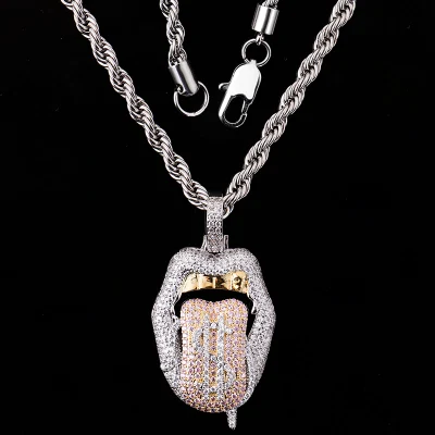 Gioielli Provenza Passaggio personalizzato Tester di diamanti Hip Hop Vvs Moissanite Collana con ciondolo Ciondolo Iced Out Ciondolo in argento 925 Gioielleria raffinata