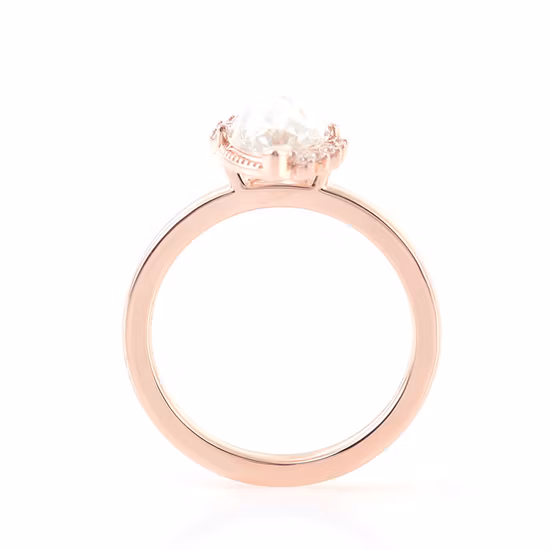 Anelli di gioielleria raffinata a prezzo all'ingrosso, fedi nuziali personalizzate, anello di fidanzamento con diamante Moissanite in oro 10 carati per donna